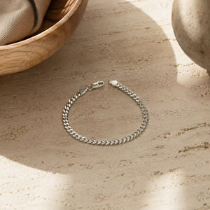 MONARCH – Armband mit kubanischer Kette aus 925er Sterlingsilber