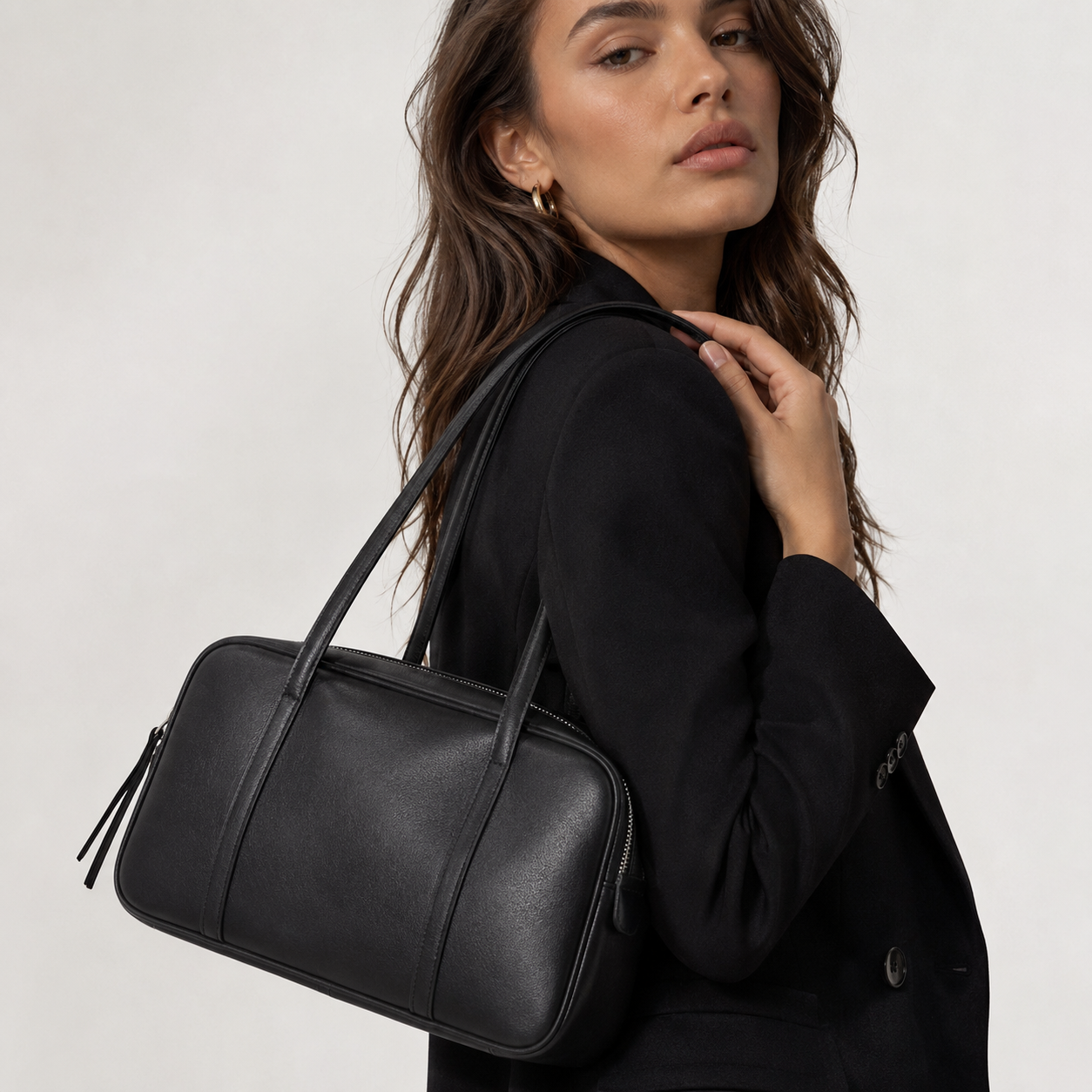 CELINE - Genuine Leather Boston Bag