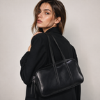 CELINE - Genuine Leather Boston Bag