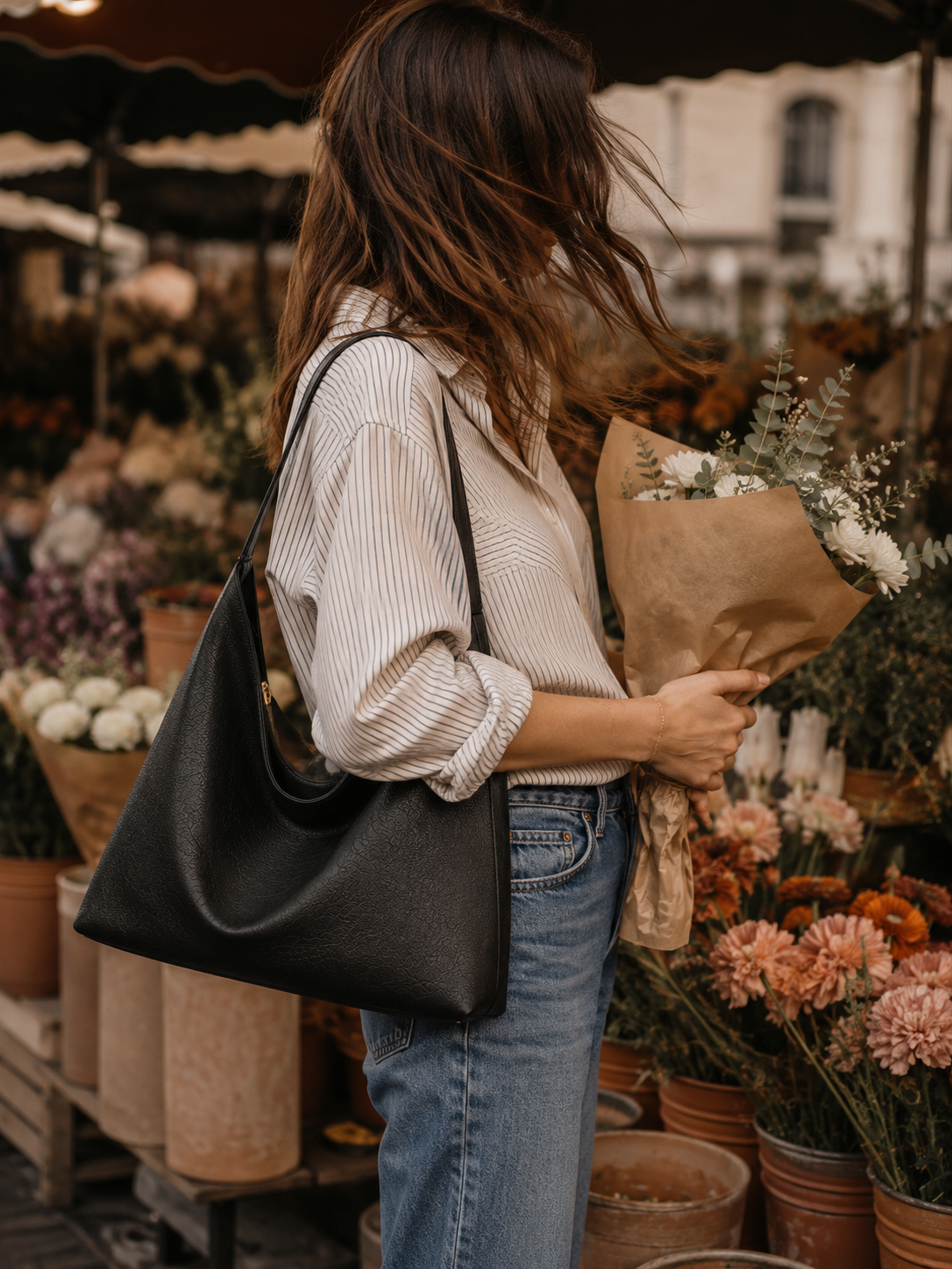 AMÉLIE - Wrinkle-Resistant Vegan Leather Tote Bag