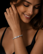 DESIRE - White Gold-Filled Tennis Bracelet
