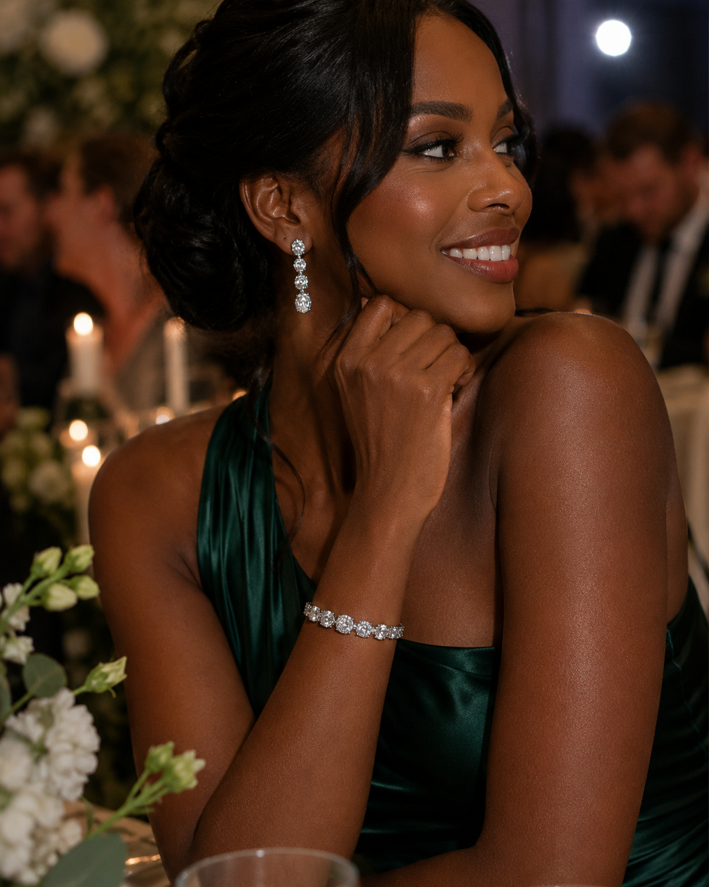 DESIRE - White Gold-Filled Tennis Bracelet
