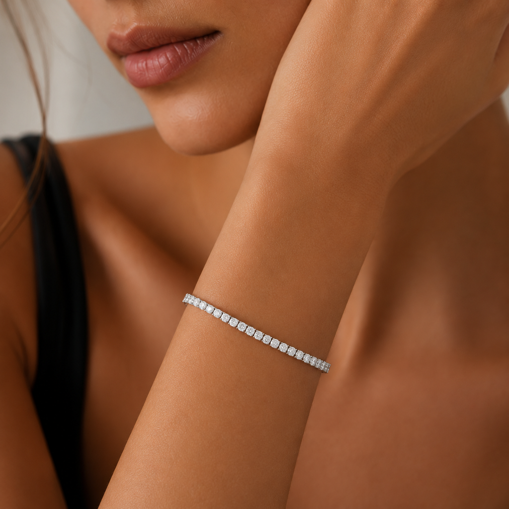 LORRAINE - 925 Sterling Silver Tennis Bracelet