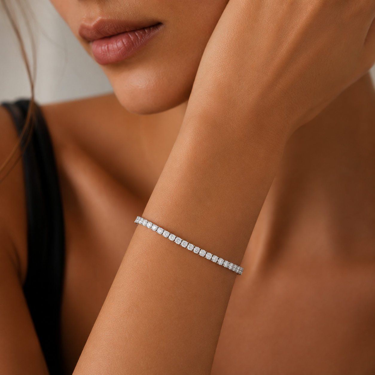 LORRAINE - 925 Sterling Silver Tennis Bracelet