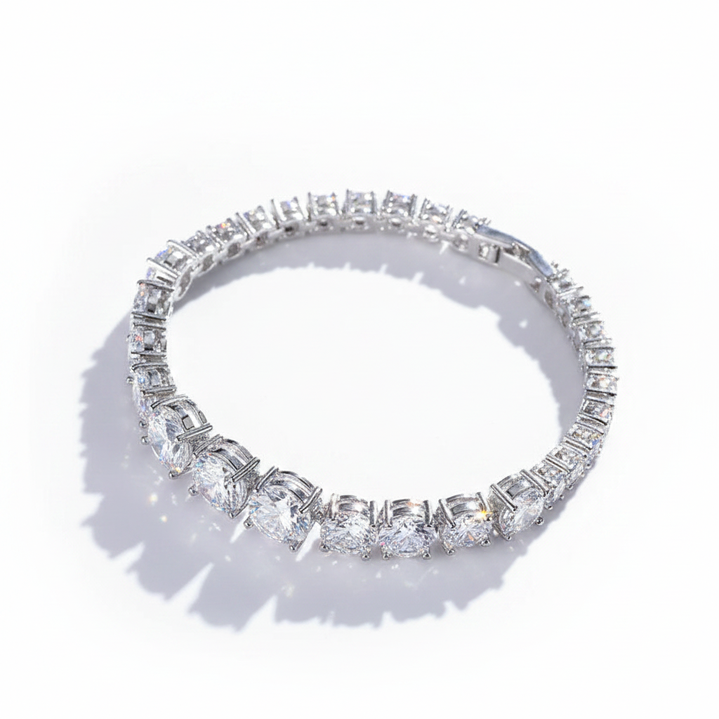 DESIRE - White Gold-Filled Tennis Bracelet