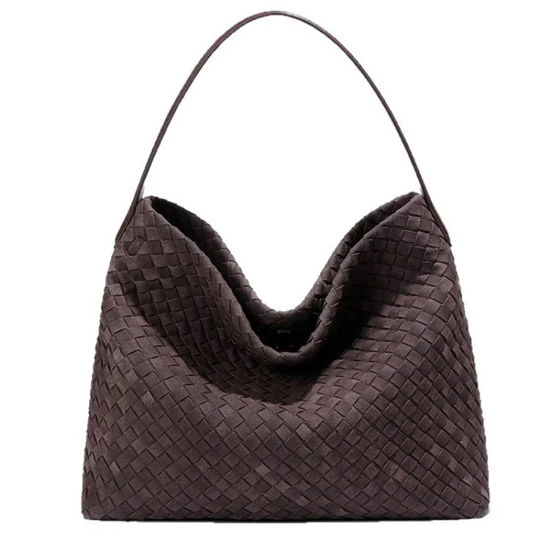 ISAVINE - Vegan Leather Suede Tote Bag