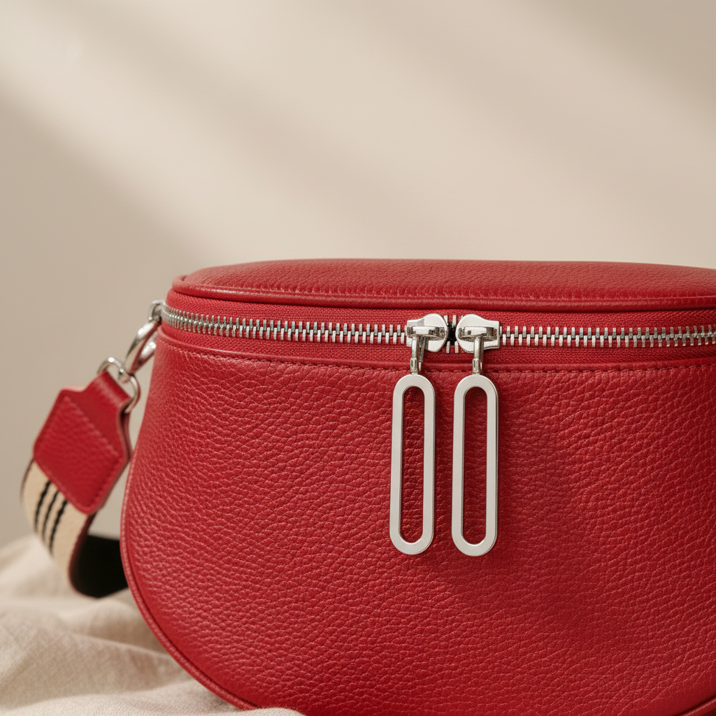 LE DYNAMIQUE - Vegan Leather Spacious Crossbody Bag