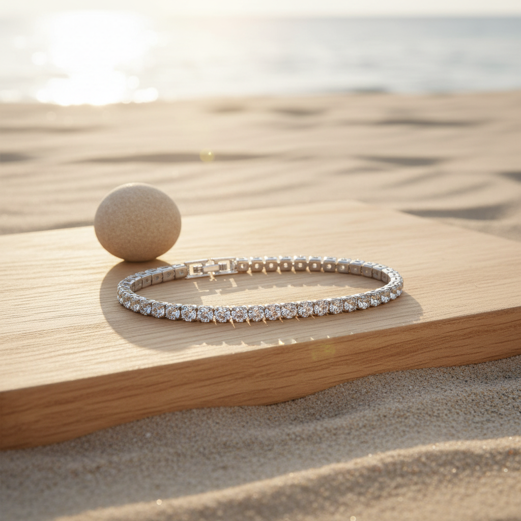 LORRAINE - 925 Sterling Silver Tennis Bracelet