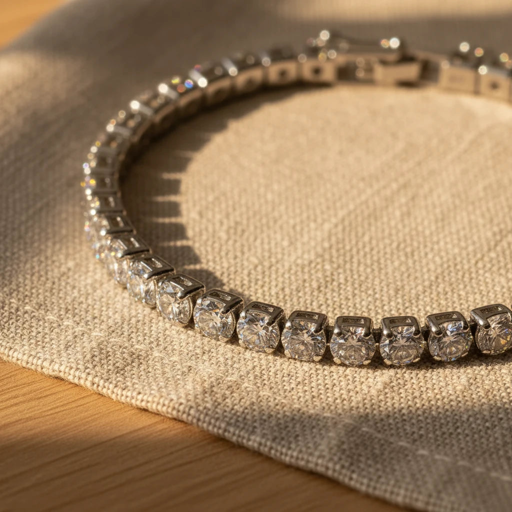 LORRAINE - 925 Sterling Silver Tennis Bracelet