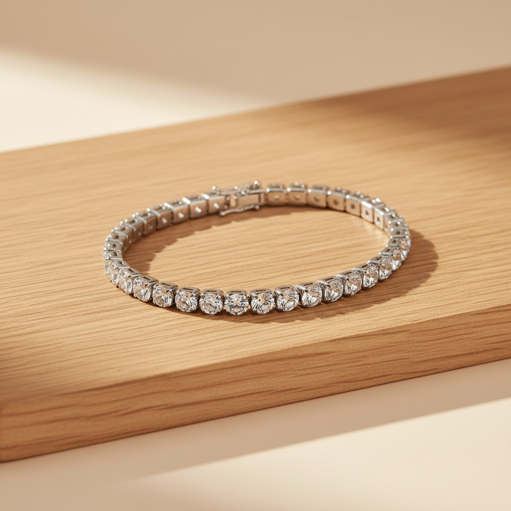 LORRAINE - 925 Sterling Silver Tennis Bracelet