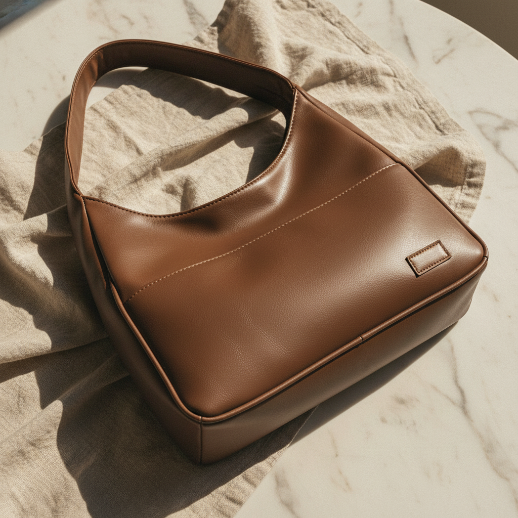 MAËVA - Vegane Schultertasche aus Leder