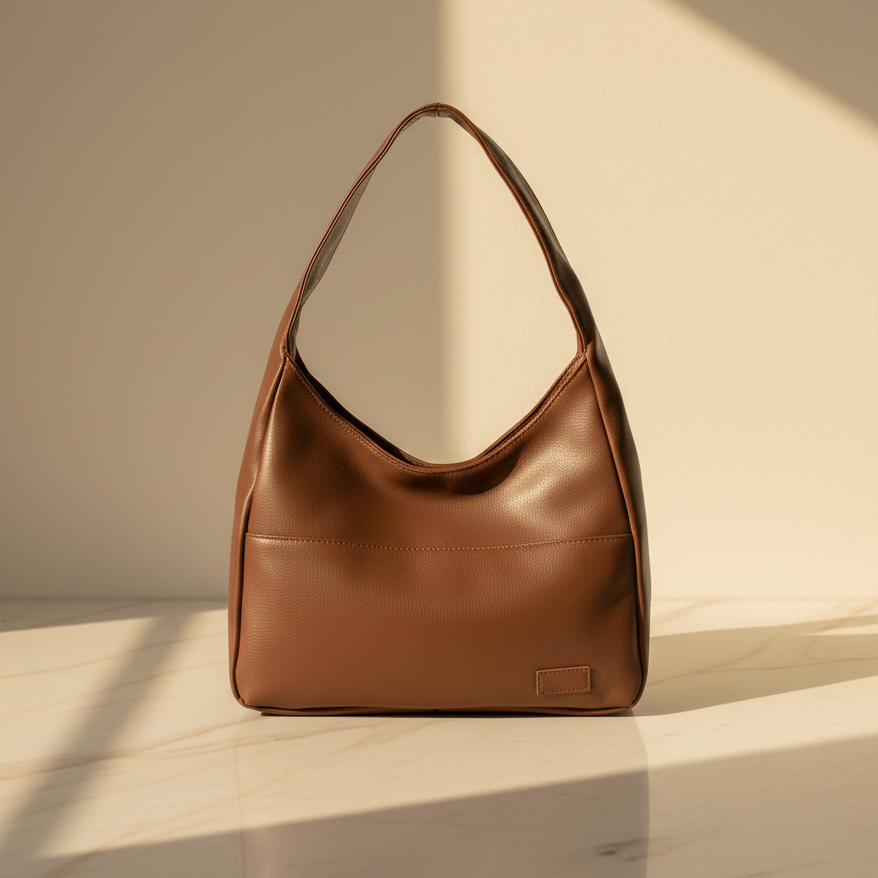 MAËVA - Vegane Schultertasche aus Leder