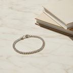 MONARCH - 925 Sterling Silver Cuban Chain Bracelet