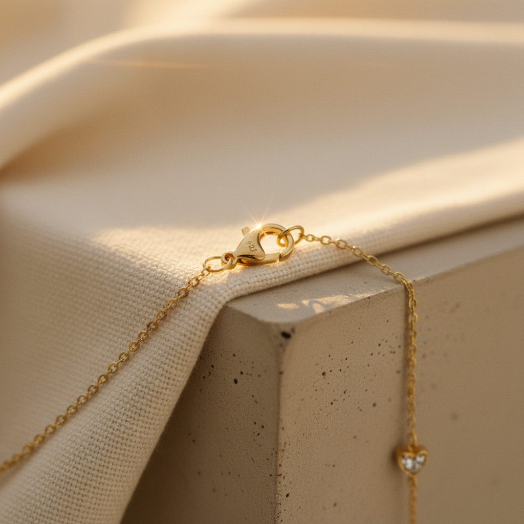 SOLEIL DORE - 18K Gold Vermeil 925 Sterling Silver Twisted Chain Bracelet