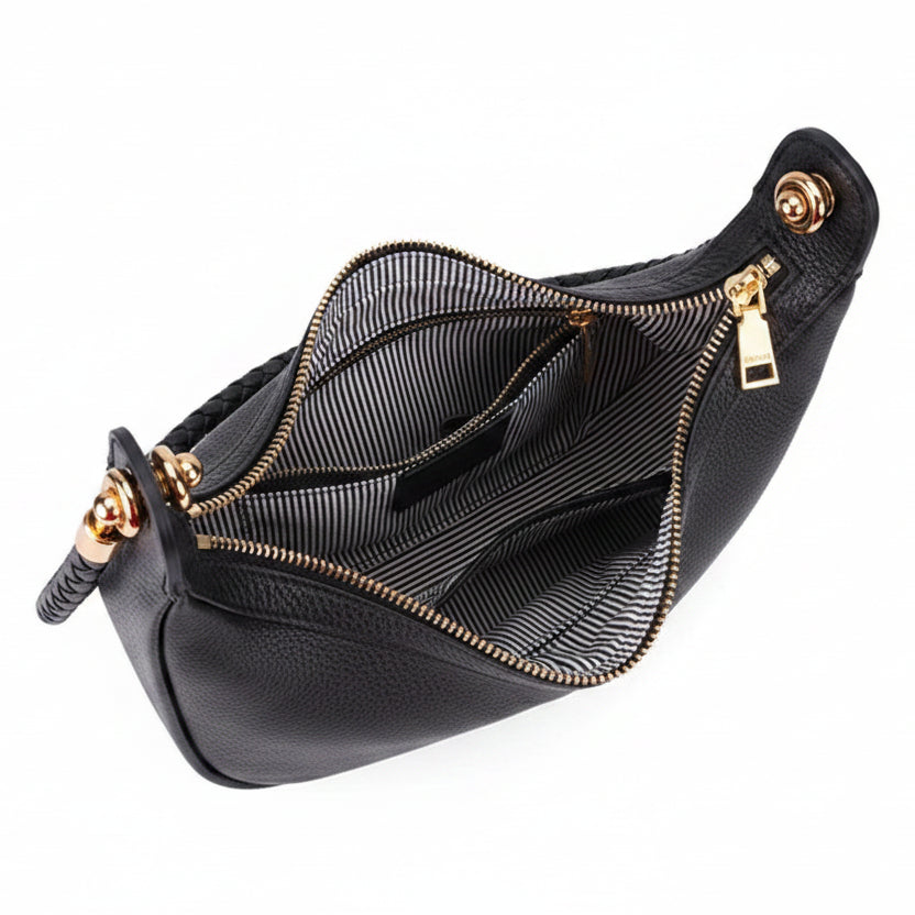 SÉLÈNE - Genuine Leather Crescent Bag