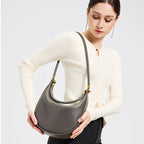 SÉLÈNE - Genuine Leather Crescent Bag