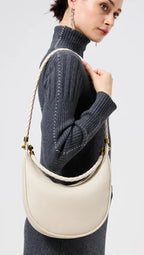 SÉLÈNE - Genuine Leather Crescent Bag