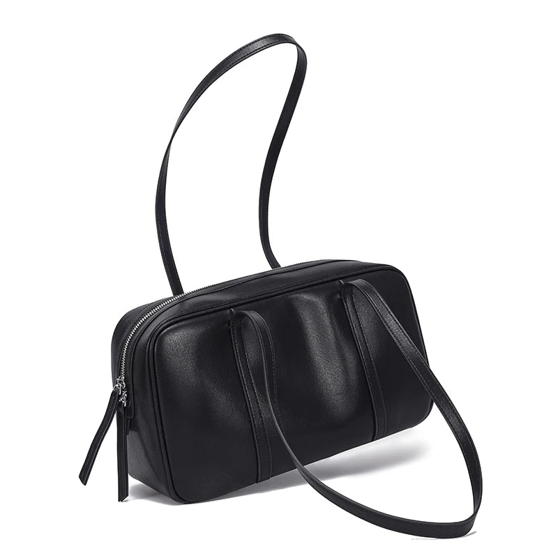 CELINE - Genuine Leather Boston Bag