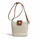 SIENNA - Woven Straw Bucket Bag