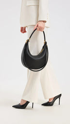 SÉLÈNE - Genuine Leather Crescent Bag