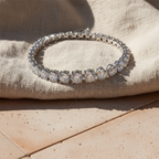 DESIRE - White Gold-Filled Tennis Bracelet