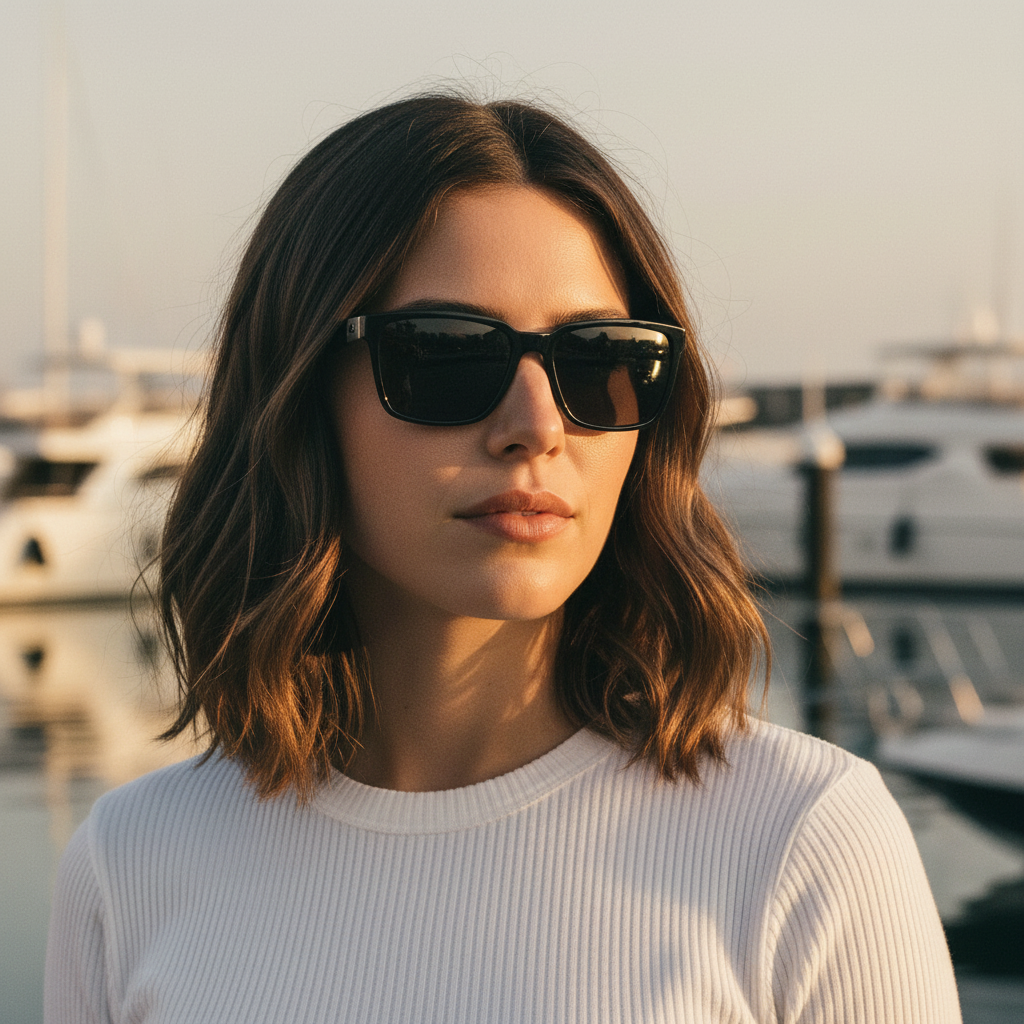VELORA - Retro Shield Sunglasses UV400