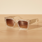 ÉTOILE - Studded Square Sunglasses