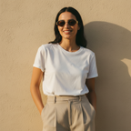 AMARETTO - Metal Temple Oval Sunglasses