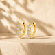 ARYA - 925 Sterling Silver Moissanite Hoop Earrings