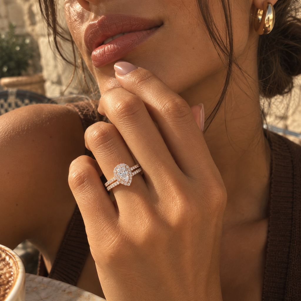 AURÉLIA - 18K Gold Vermeil & 925 Sterling Ring Set