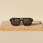 BASSLINE - Lunettes de soleil rectangulaires en CR-39