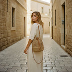 CAPRI - Woven Straw Bucket Bag