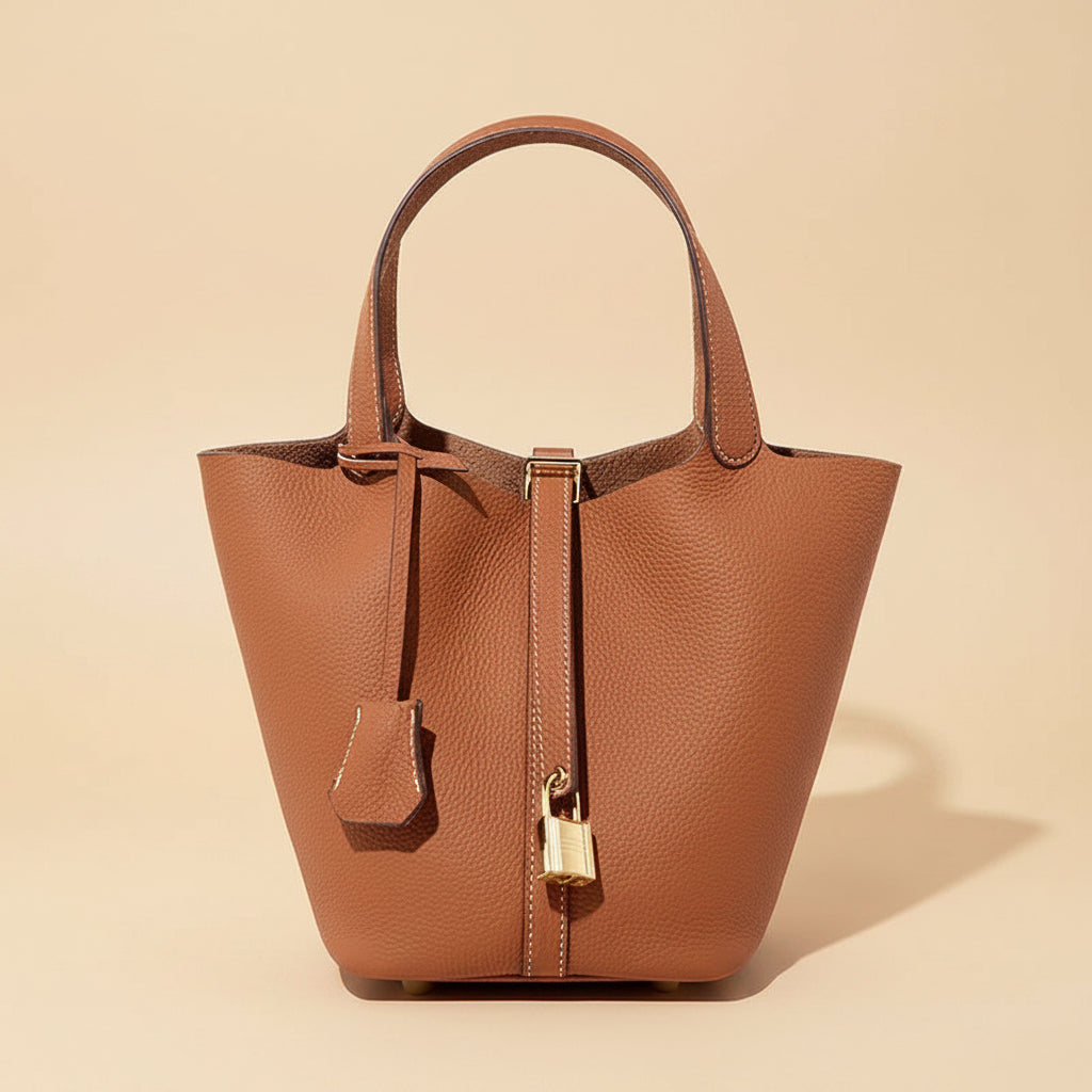 CATEAU - Genuine Leather Bucket Bag