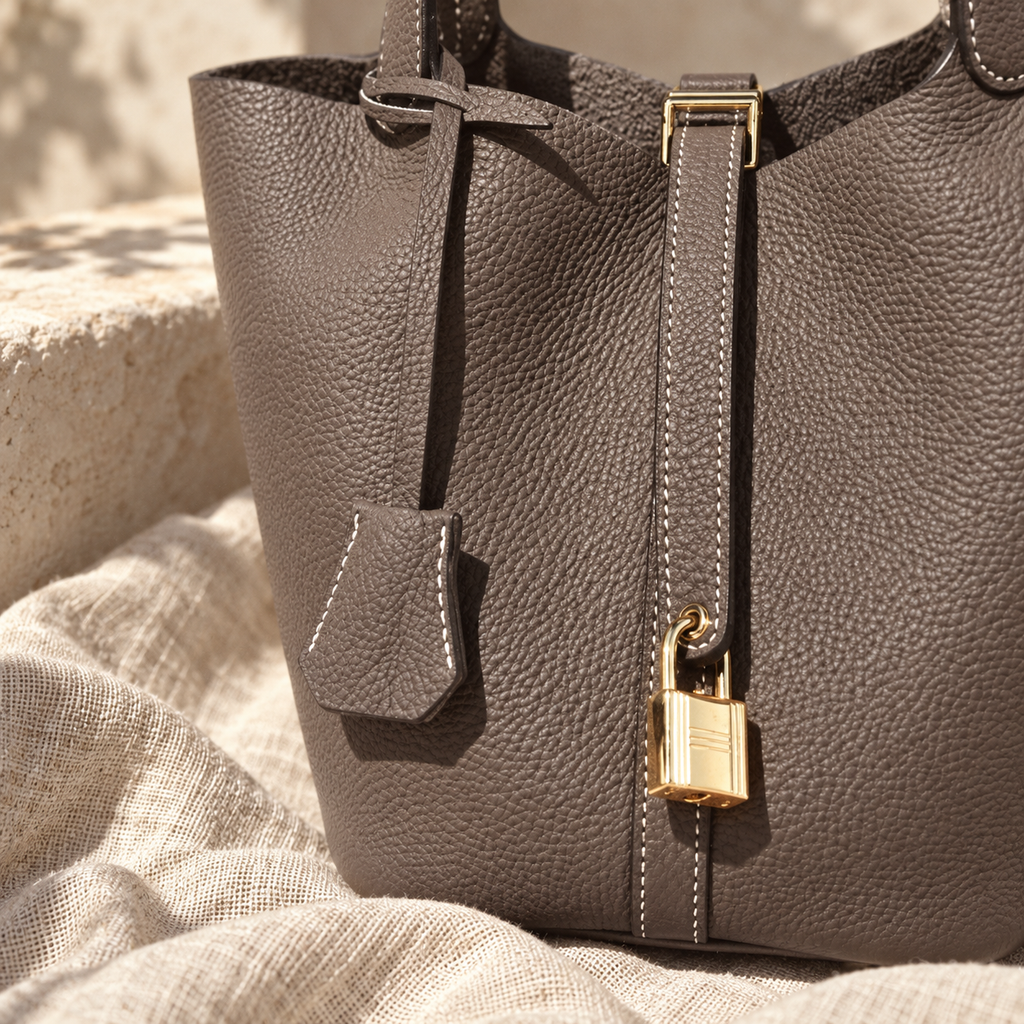 CATEAU - Genuine Leather Bucket Bag