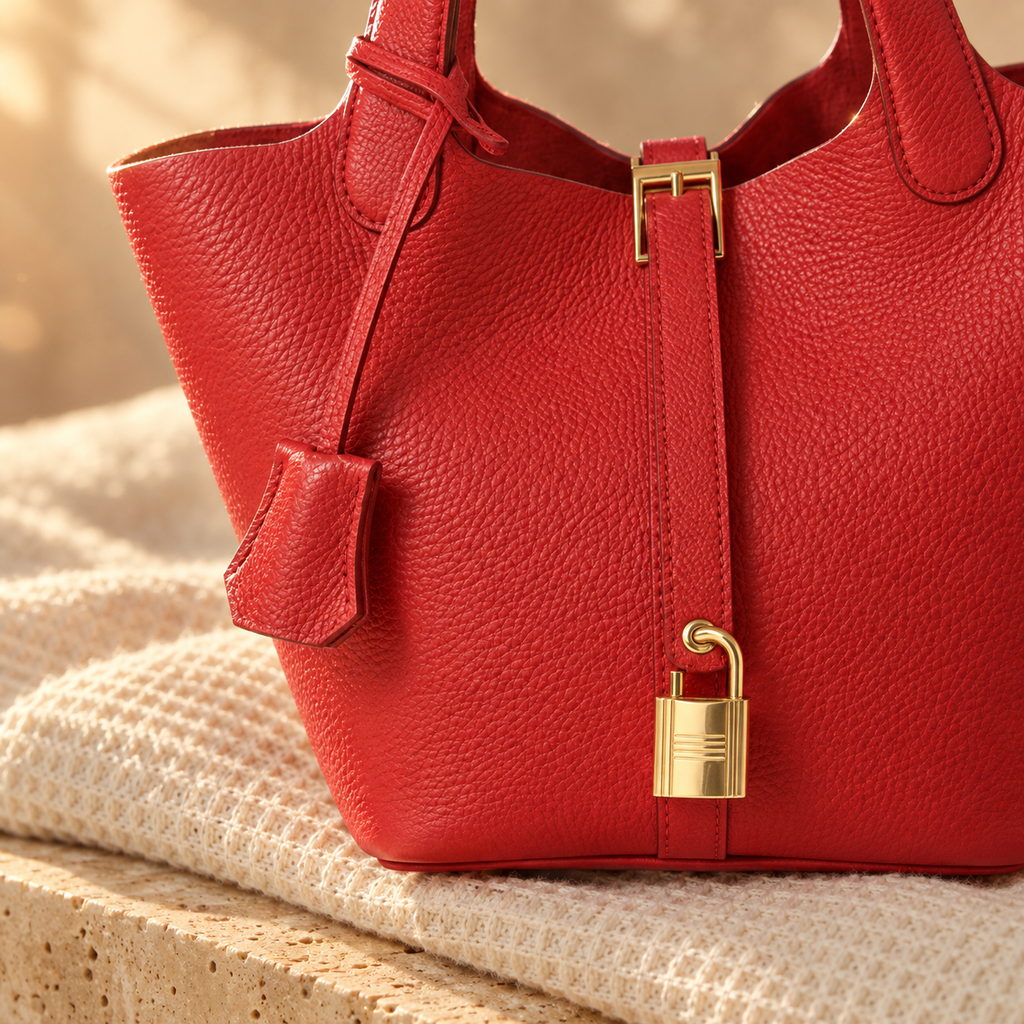 CATEAU - Genuine Leather Bucket Bag