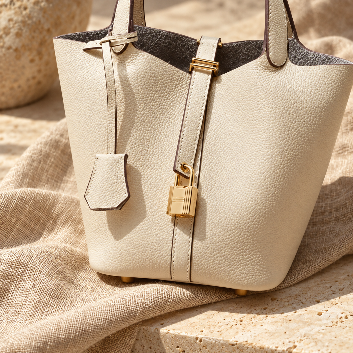 CATEAU - Genuine Leather Bucket Bag