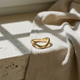 CELESTE - Thick 18K Gold Vermeil  925 Sterling Silver Curved Ring