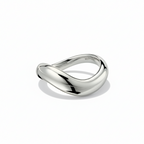 CELESTE - Thick 18K Gold Vermeil  925 Sterling Silver Curved Ring
