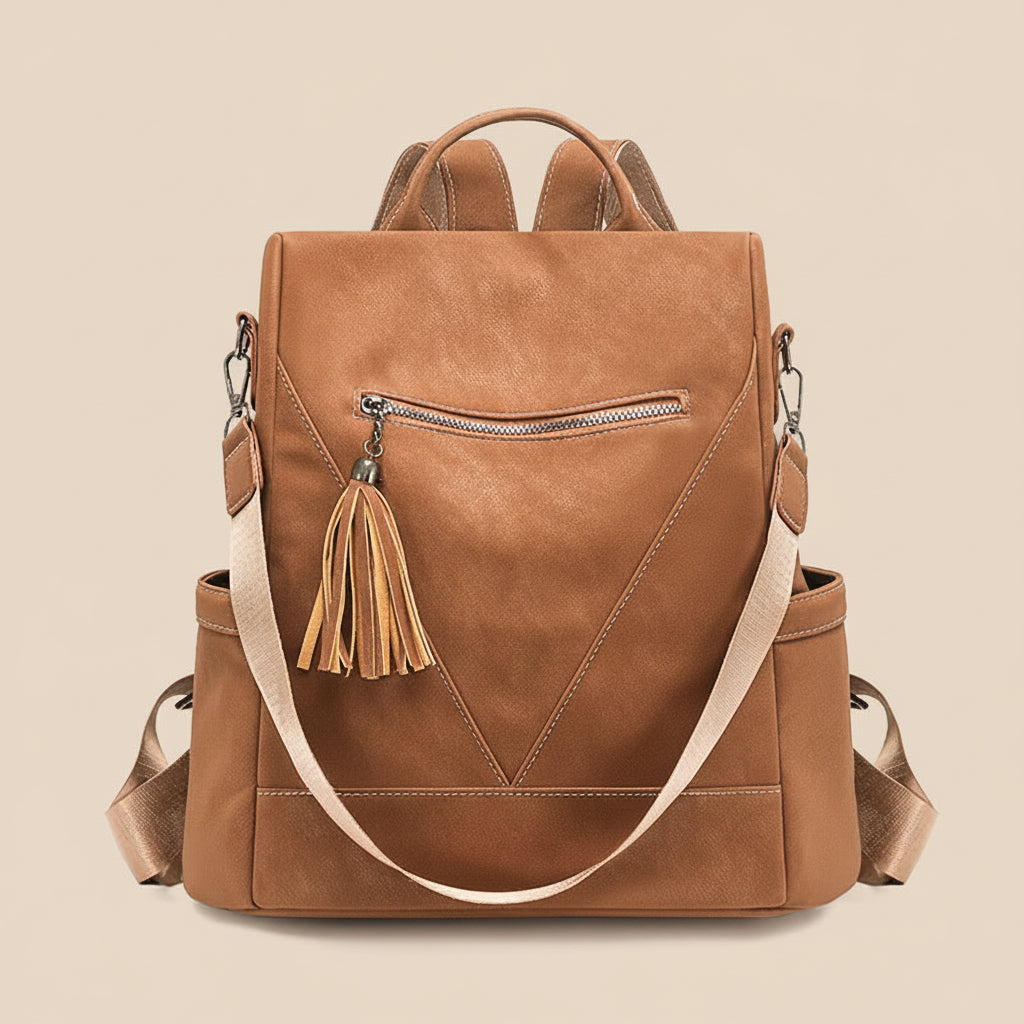 CHANTELLE - Vegan Leather Convertible Backpack