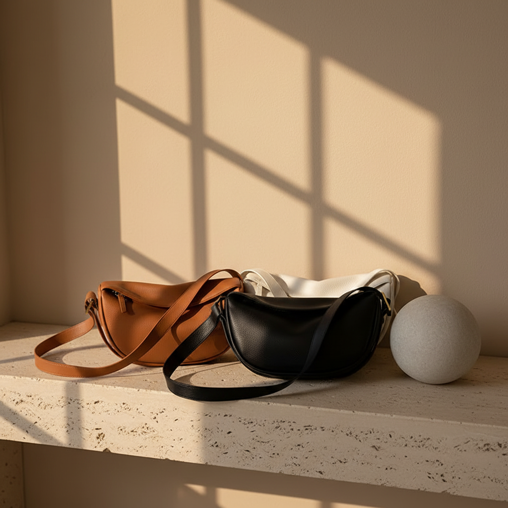 COLETTE - Sac à bandoulière boule en cuir végane