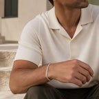 MONARCH - 925 Sterling Silver Cuban Chain Bracelet