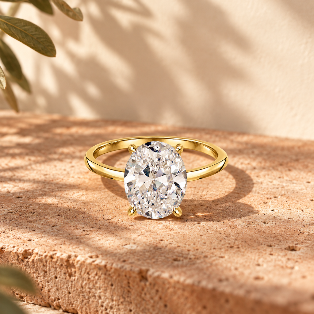 ELARA - 925 Sterling Silver Moissanite Ring
