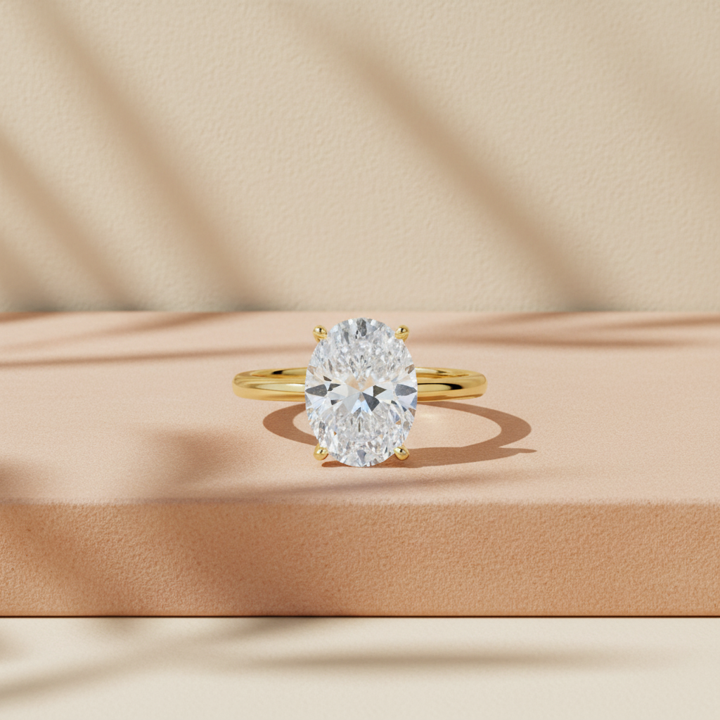 ELARA - 925 Sterling Silver Moissanite Ring