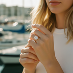 ELARA - 925 Sterling Silver Moissanite Ring