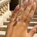 ELARA - 925 Sterling Silver Moissanite Ring