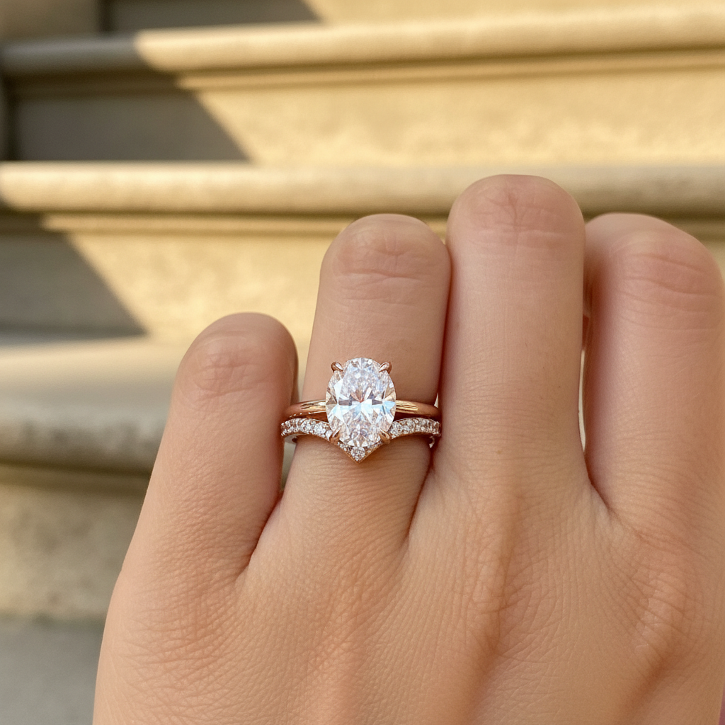 ELARA - 925 Sterling Silver Moissanite Ring