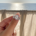 ELARA - 925 Sterling Silver Moissanite Ring