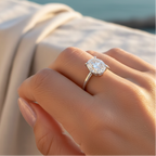 ELARA - 925 Sterling Silver Moissanite Ring