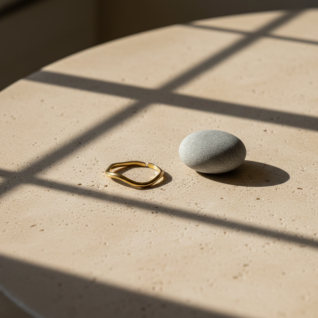 AQUA - 925 Sterling Silver Minimalist Ring