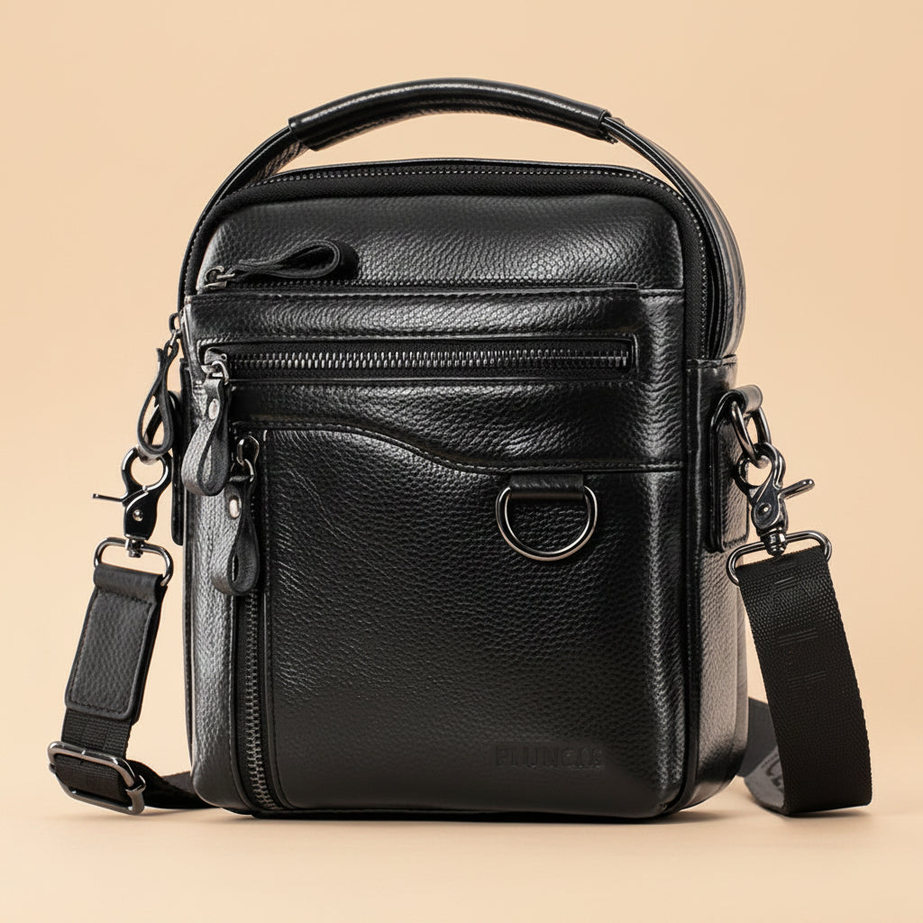 FRÈRE AÎNÉ - Genuine Leather Crossbody Bag